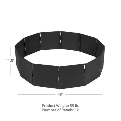 Foldable Panel Campfire Ring