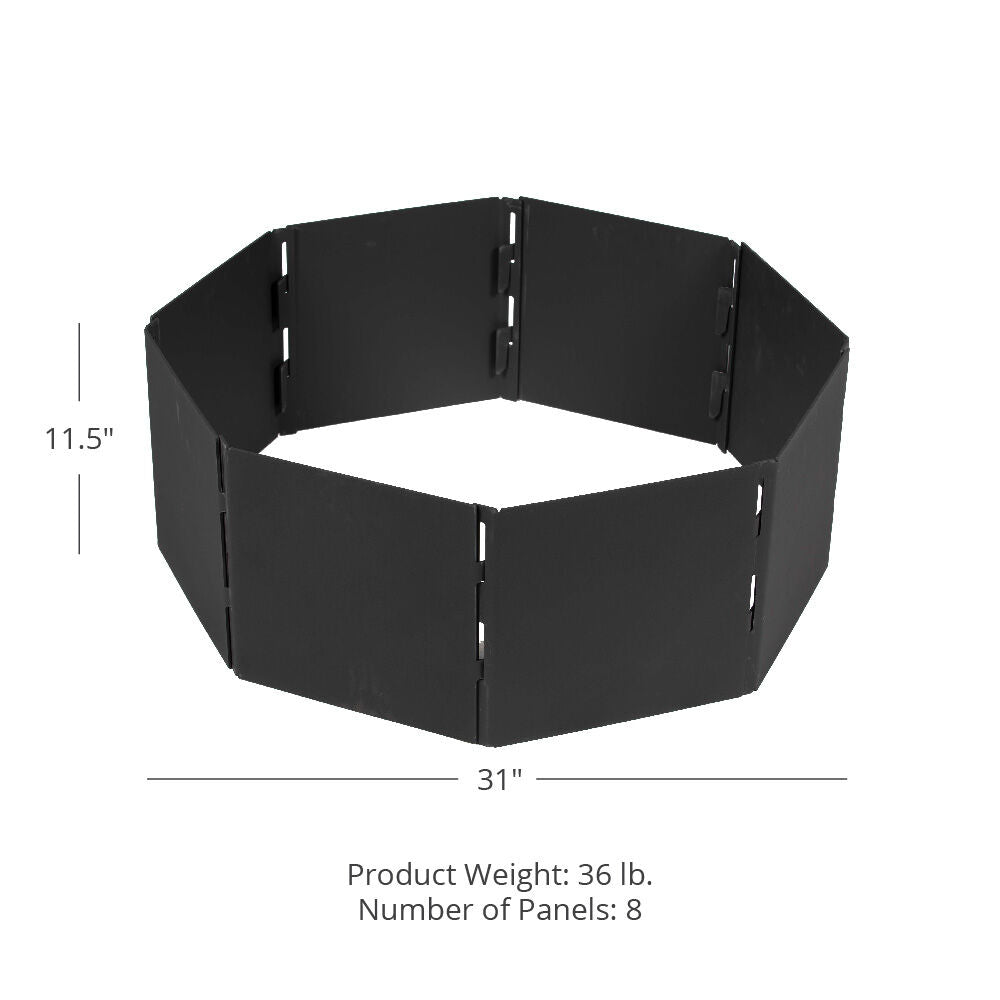 Foldable Panel Campfire Ring
