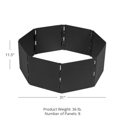 Foldable Panel Campfire Ring