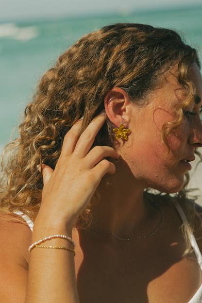 Plumeria Statement Studs