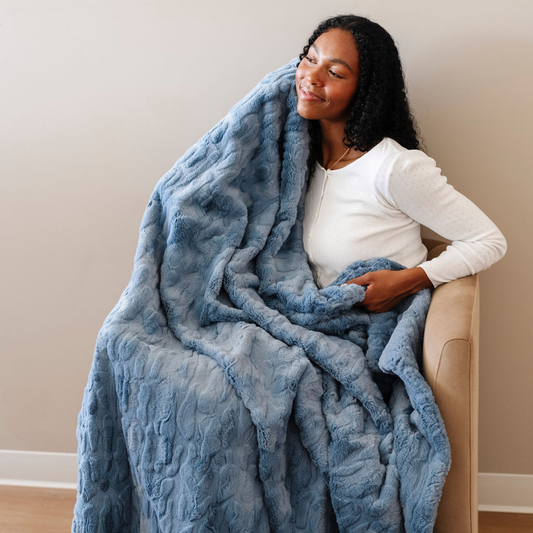 PATTERNED FAUX FUR XL THROW BLANKETS