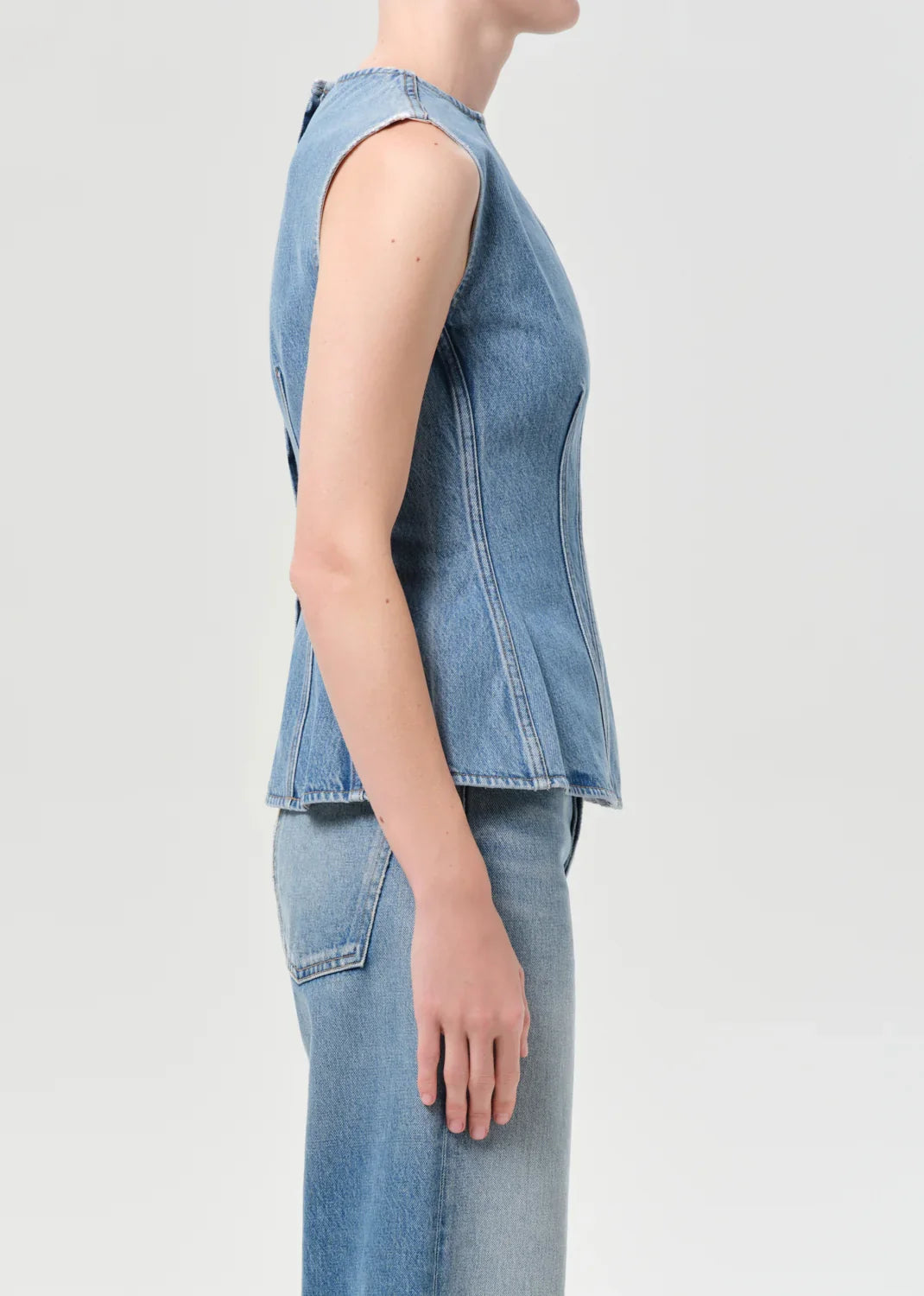 Agolde Corbin Denim Shell Shirt
