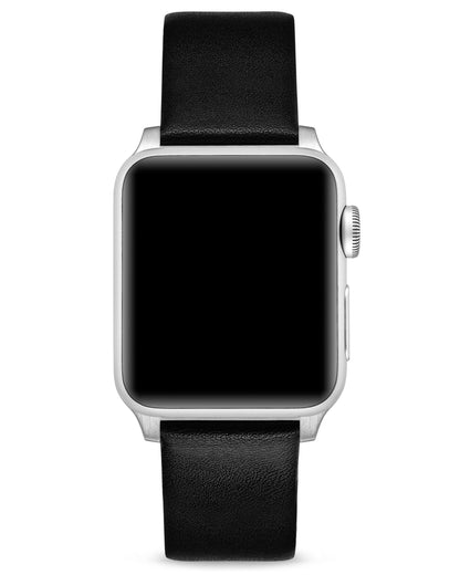Apple Watch Leather Band - Silver Hardware 41/42mm