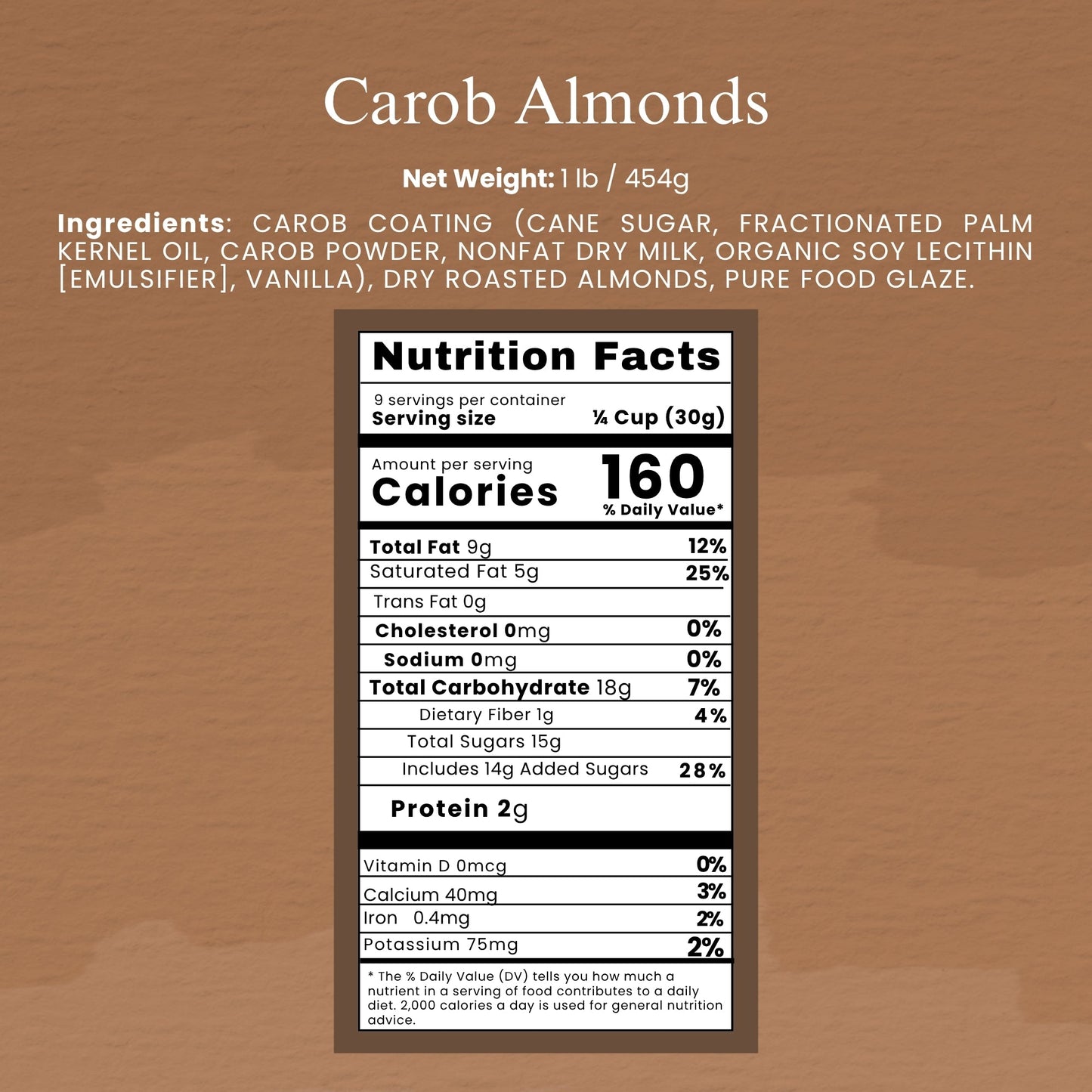 Andy Anand Carob Malt Balls, 1 lb – Tastes Like Chocolate, All-Natural Gift Box, Birthday, Valentine's, Christmas, Anniversary & Holiday