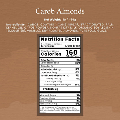 Andy Anand Carob Malt Balls, 1 lb – Tastes Like Chocolate, All-Natural Gift Box, Birthday, Valentine's, Christmas, Anniversary & Holiday