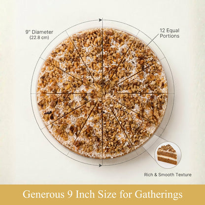 Andy Anand Gluten-Free Carrot Cake, 3 lb – Fresh-Grated Carrots, Walnuts, Cinnamon & Cream Cheese Frosting, No Preservatives Gift Box