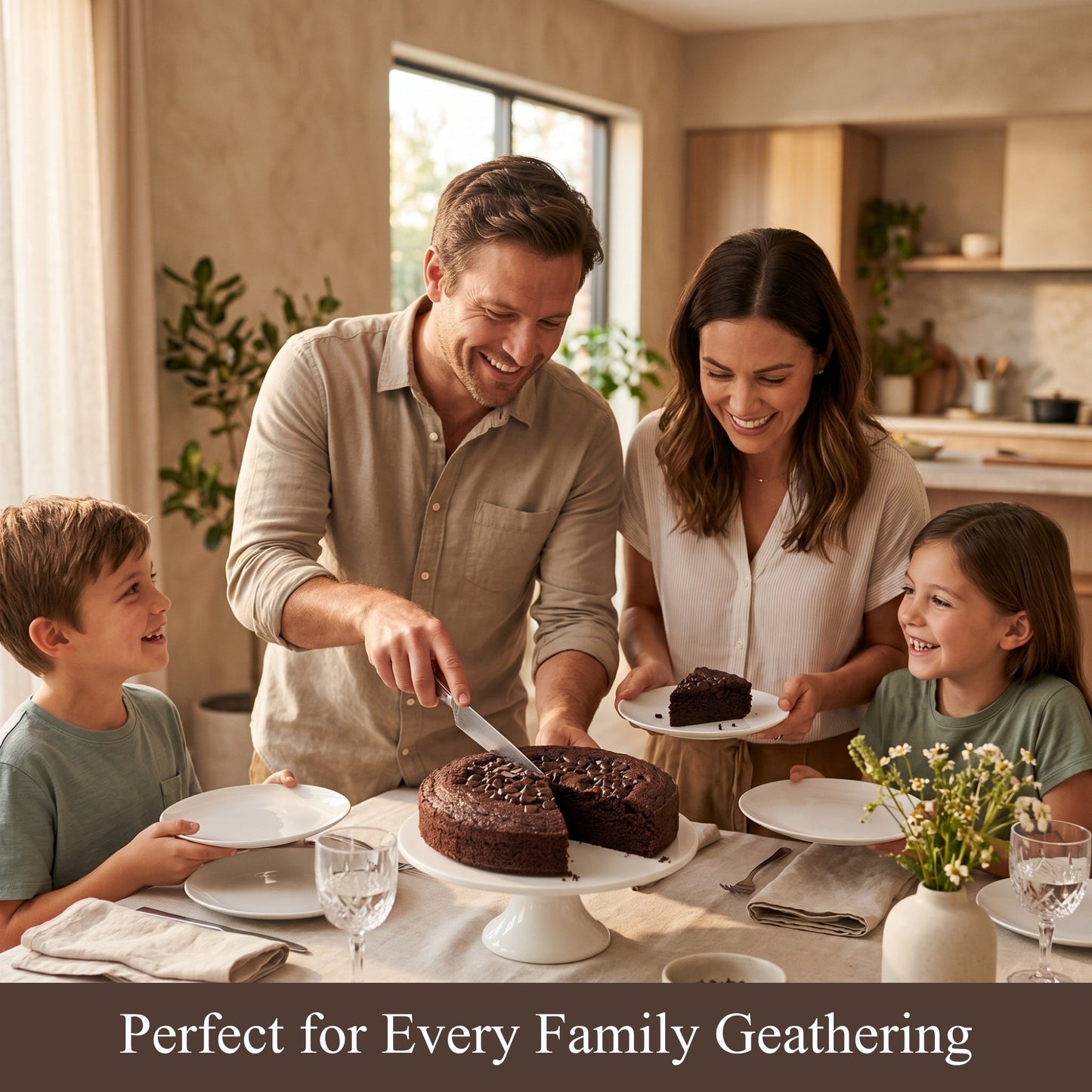 Andy Anand Sugar-Free Triple Chocolate Cake, Gluten-Free, 2.6 lb – Keto & Diabetic-Friendly, No Preservatives, Birthday & Holiday Gift Box