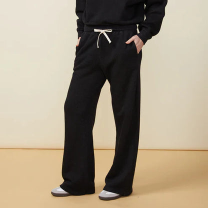MONROW Teddy Fleece Oversized Straight Leg Sweat