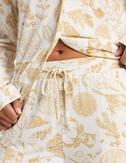 Women's Bamboo Stretch-Knit Long Sleeve Pajama Set