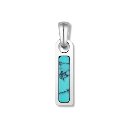 Birthstone Tag Pendant - Silver