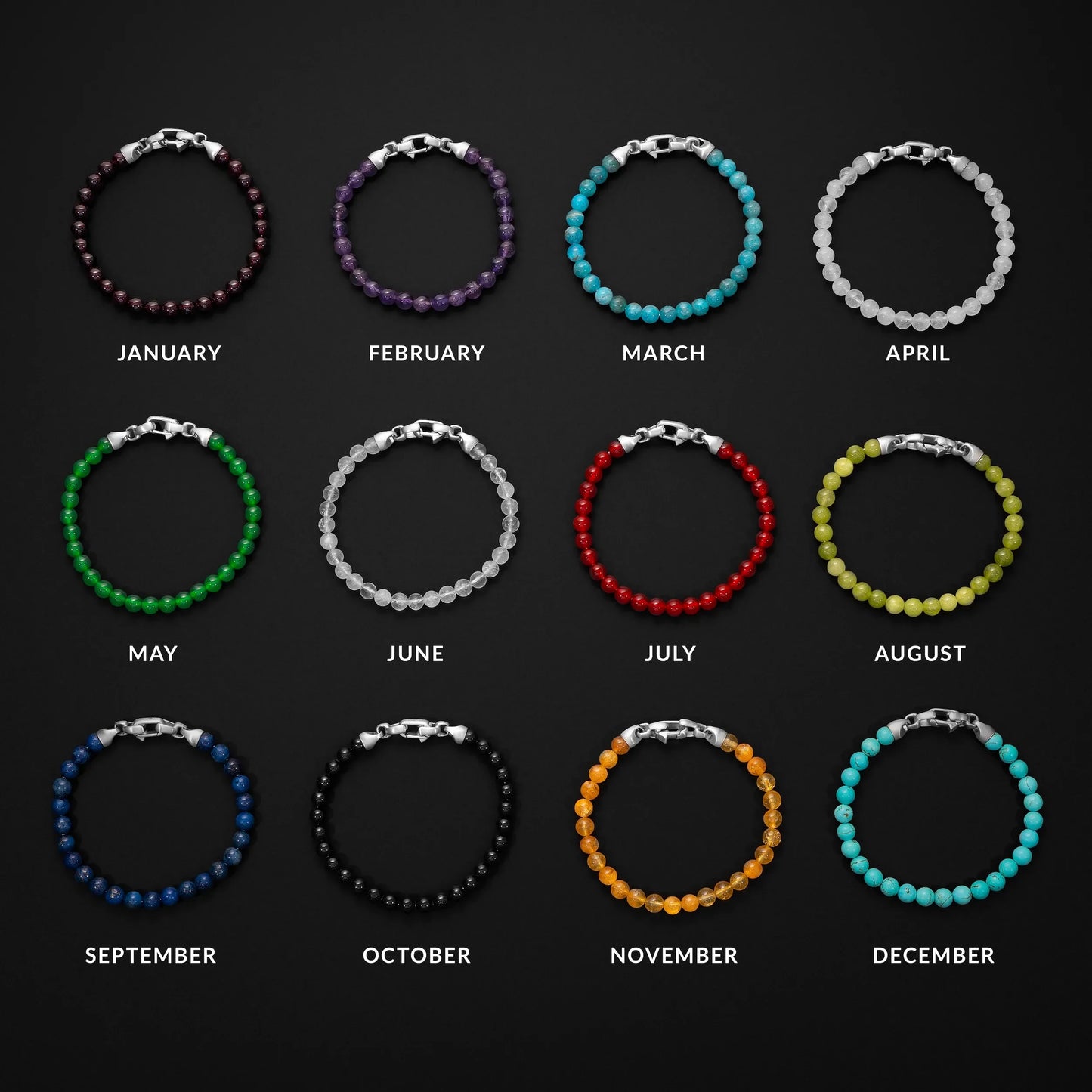 Birthstone Bracelet, 6MM - May