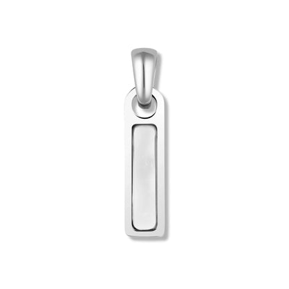 Birthstone Tag Pendant - Silver