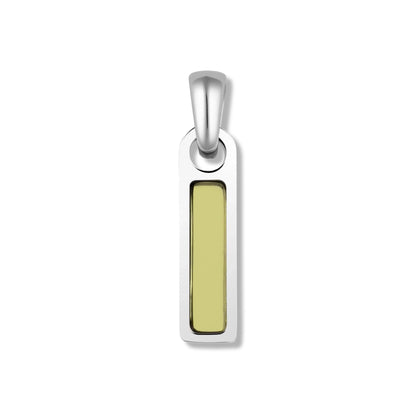 Birthstone Tag Pendant - Silver