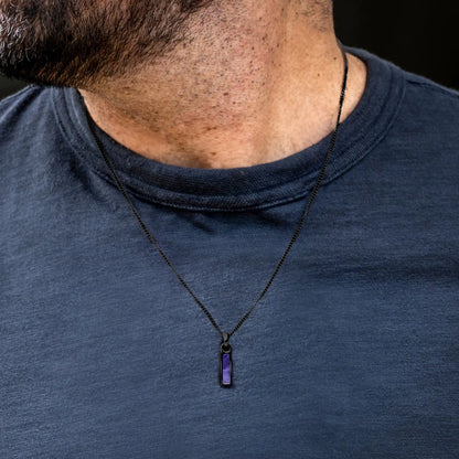 Birthstone Tag Pendant - Stealth