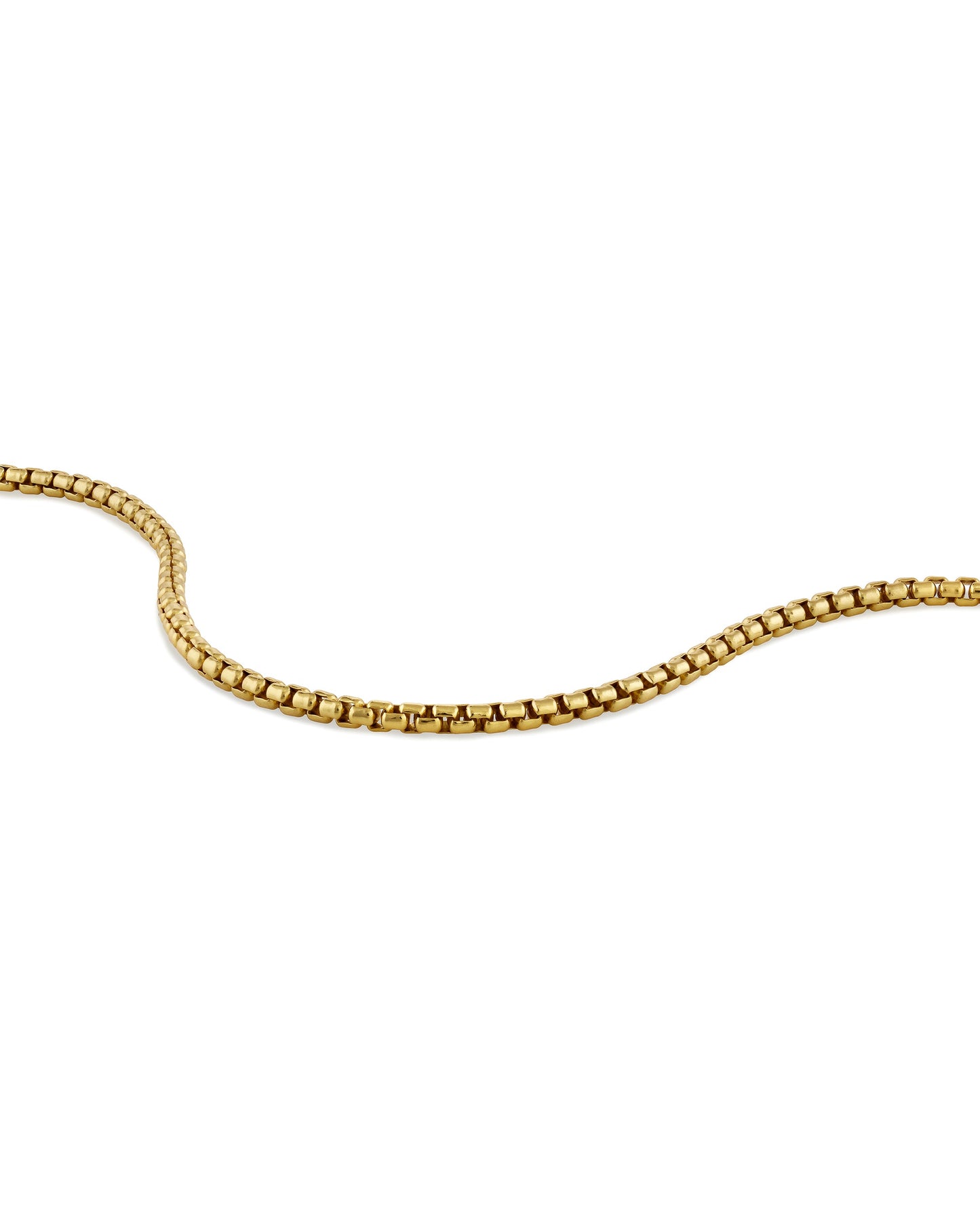 Box Chain Bracelet, 3MM - 14K Gold