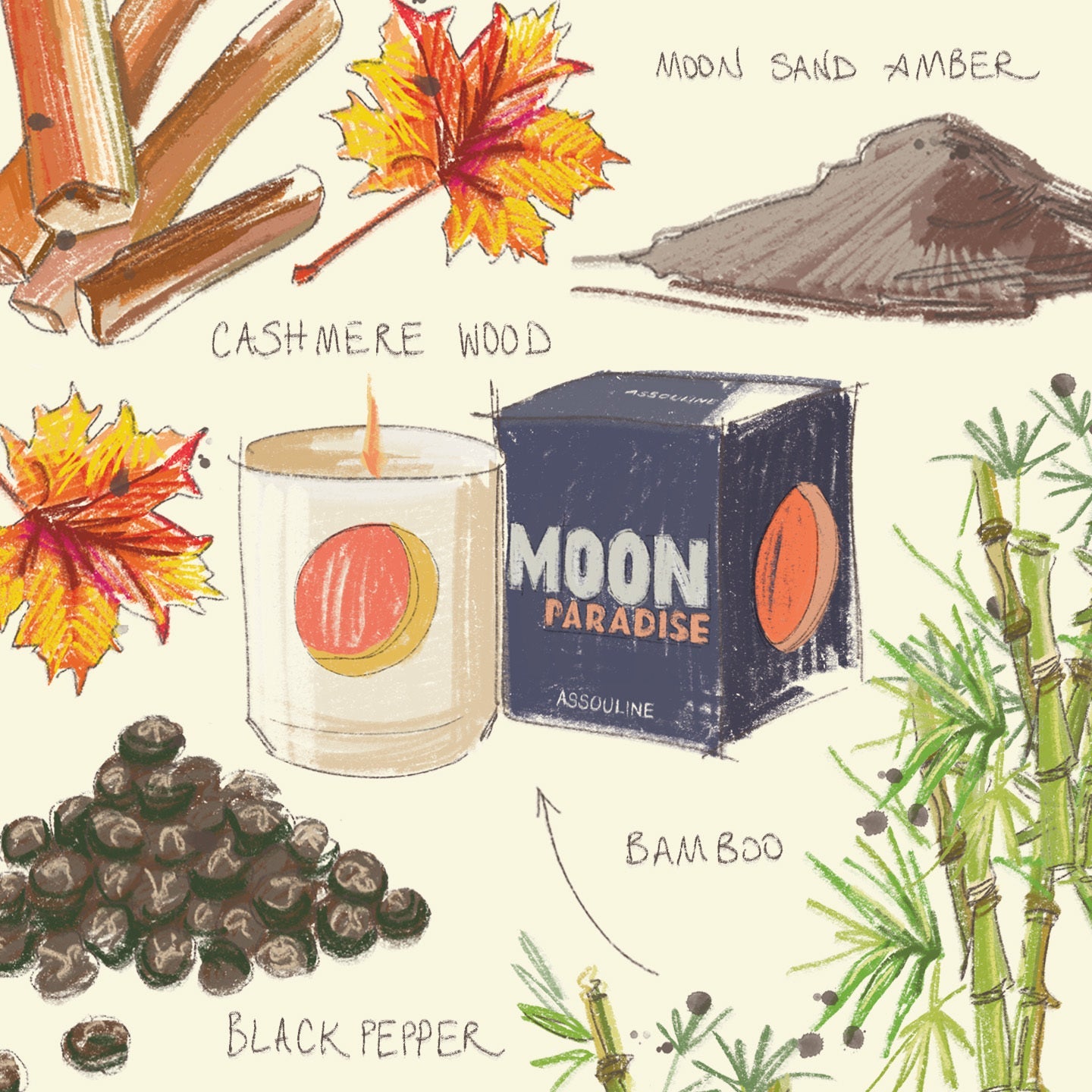 Moon Paradise - Travel From Home Candle