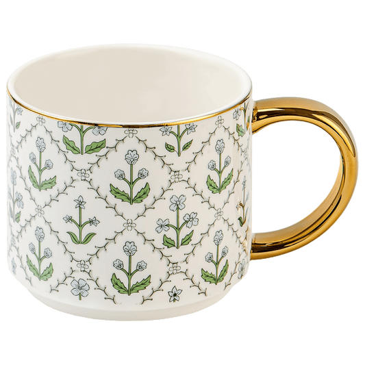 Floral Quilt 14 oz Coffee Mug