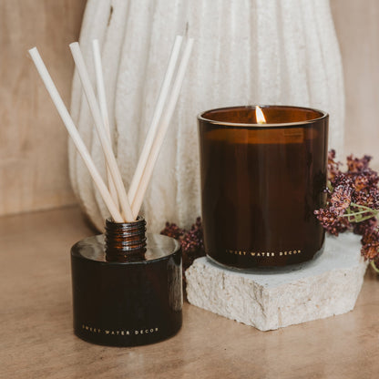 Farmhouse Soy Candle - Boxed Amber Tinted Glass Jar - 12 oz
