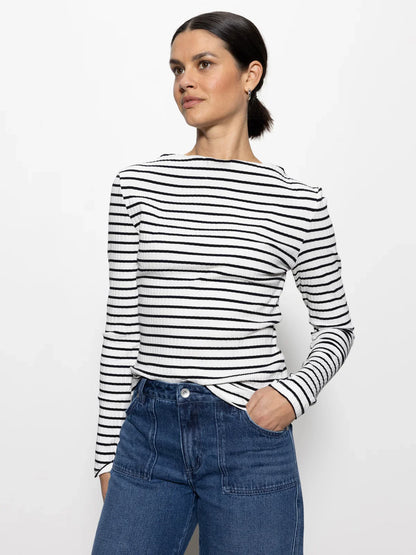Sanctuary Long Sleeve Boatneck T-shirt