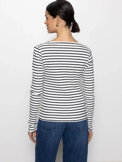 Sanctuary Long Sleeve Boatneck T-shirt