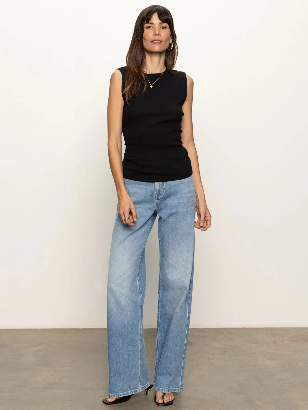 Sanctuary Ribbed Ruched Tank