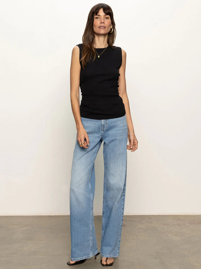 Sanctuary Ribbed Ruched Tank