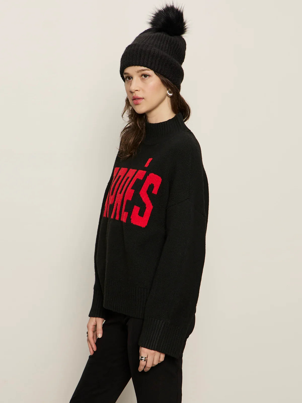 Sanctuary Apres Intarsia Hi Mock F Logo