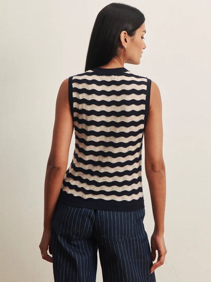 Sanctuary Everyday Chevron Knit Shell Sweater