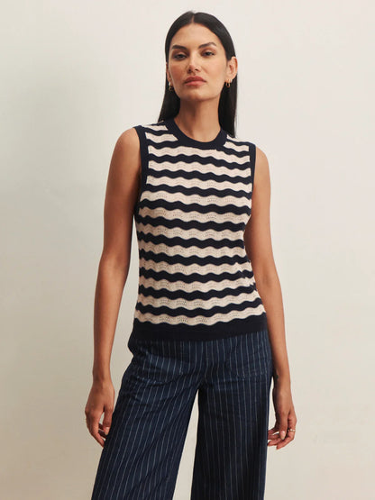 Sanctuary Everyday Chevron Knit Shell Sweater