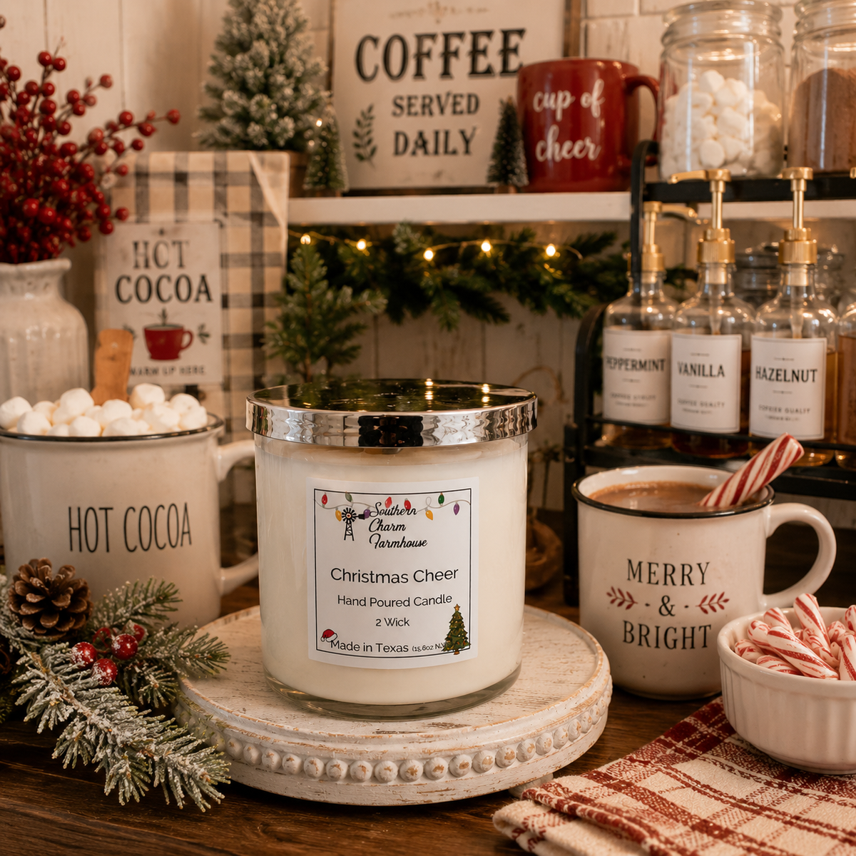 Christmas Cheer Candle, 2 Wick