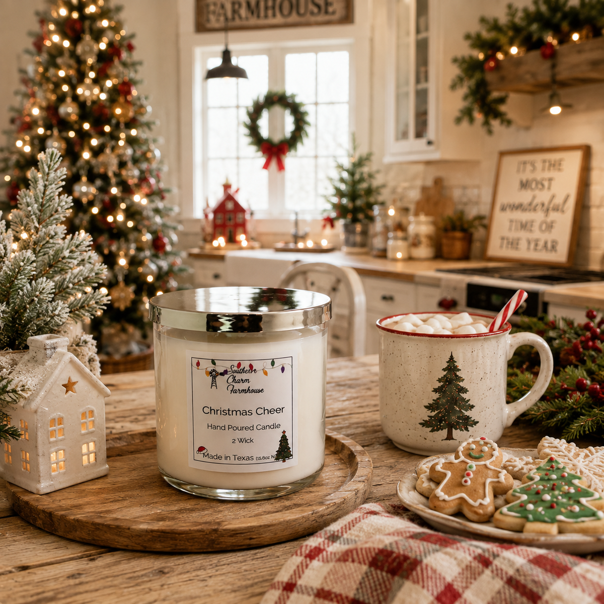 Christmas Cheer Candle, 2 Wick