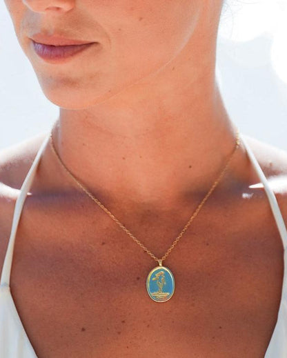 Longboarder Medallion Necklace