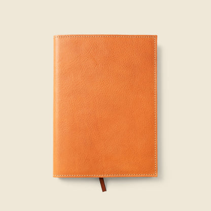 Refillable A5 Leather Notebook Cover – Natural