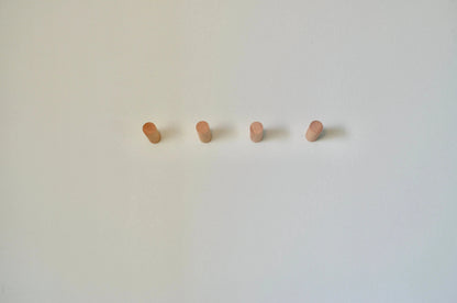 Modern Wood Hook - Walnut & Beech Wood