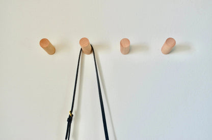 Modern Wood Hook - Walnut & Beech Wood