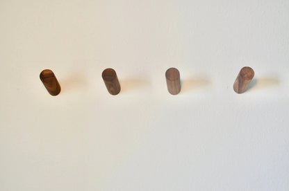 Modern Wood Hook - Walnut & Beech Wood