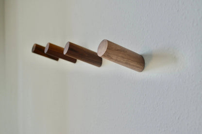 Modern Wood Hook - Walnut & Beech Wood