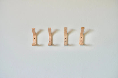 Minimalist Wood Hook | J - Shaped