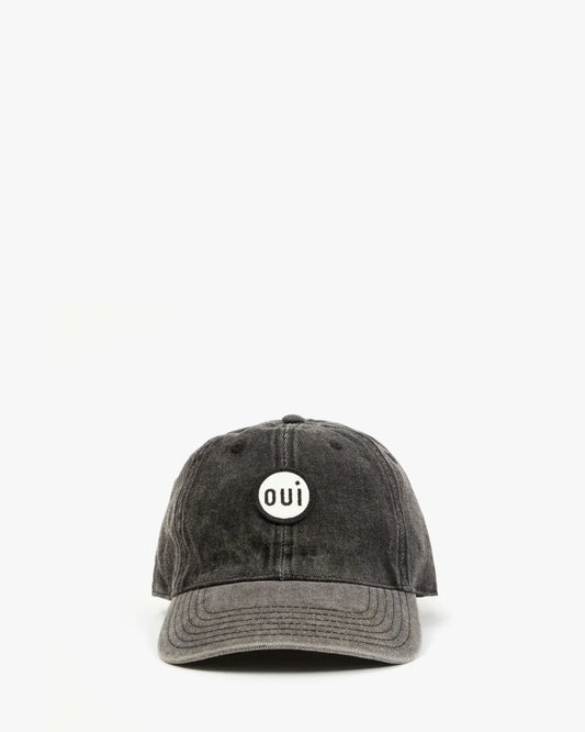 Clare V Denim Baseball Hat - Oui Patch