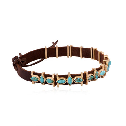 Desert Flower Hat Band  - Turquoise