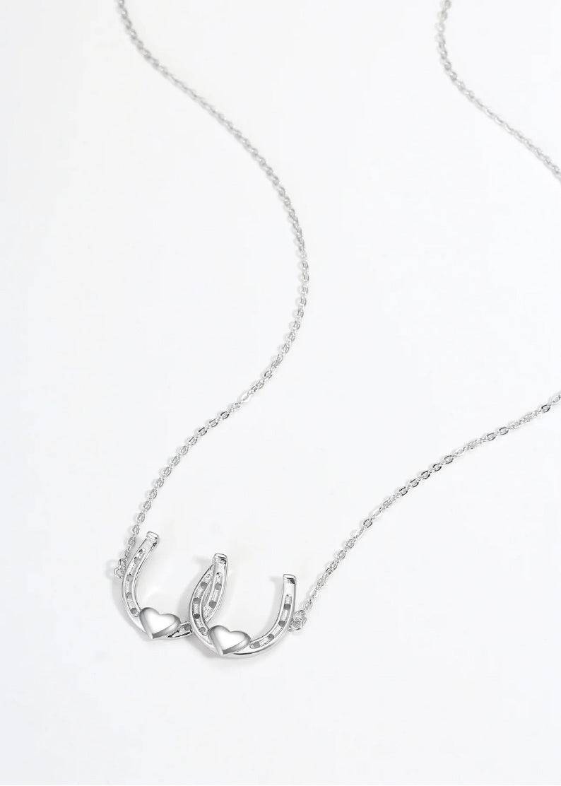 Saints and Saviors* Double Your Luck Horseshoes Necklace