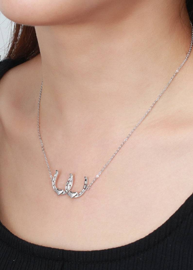 Saints and Saviors* Double Your Luck Horseshoes Necklace