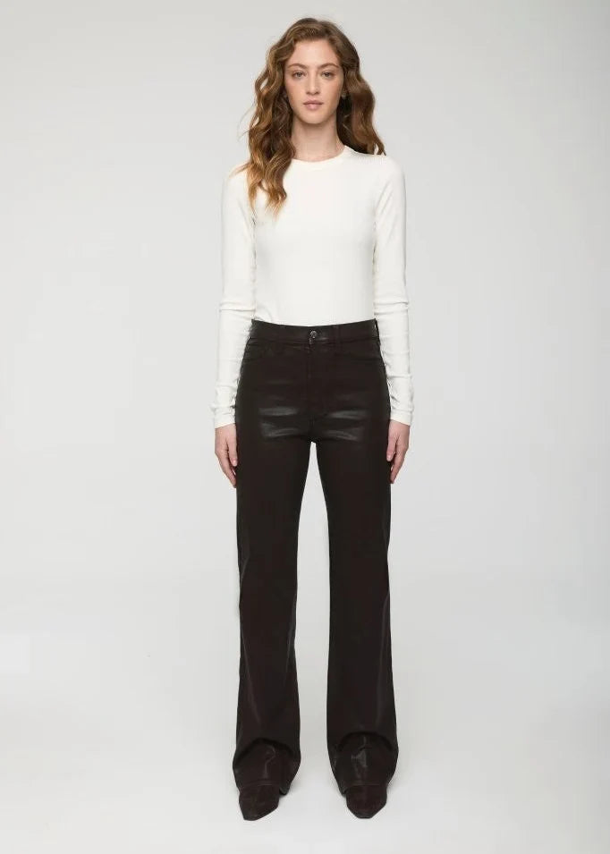 Pistola Evie High Rise Slim Boot Pant Coated Mocha