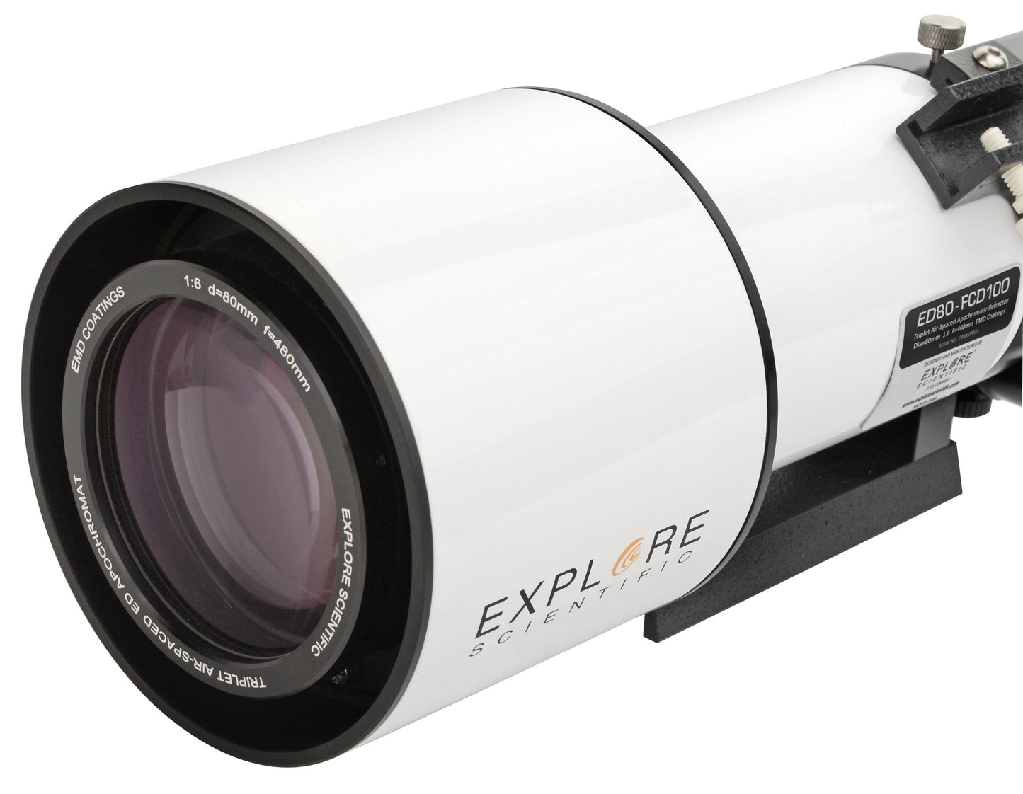 ED80-FCD100 Series Air-Spaced Triplet Refractor Telescope and Hybrid 2N1 Finder Base