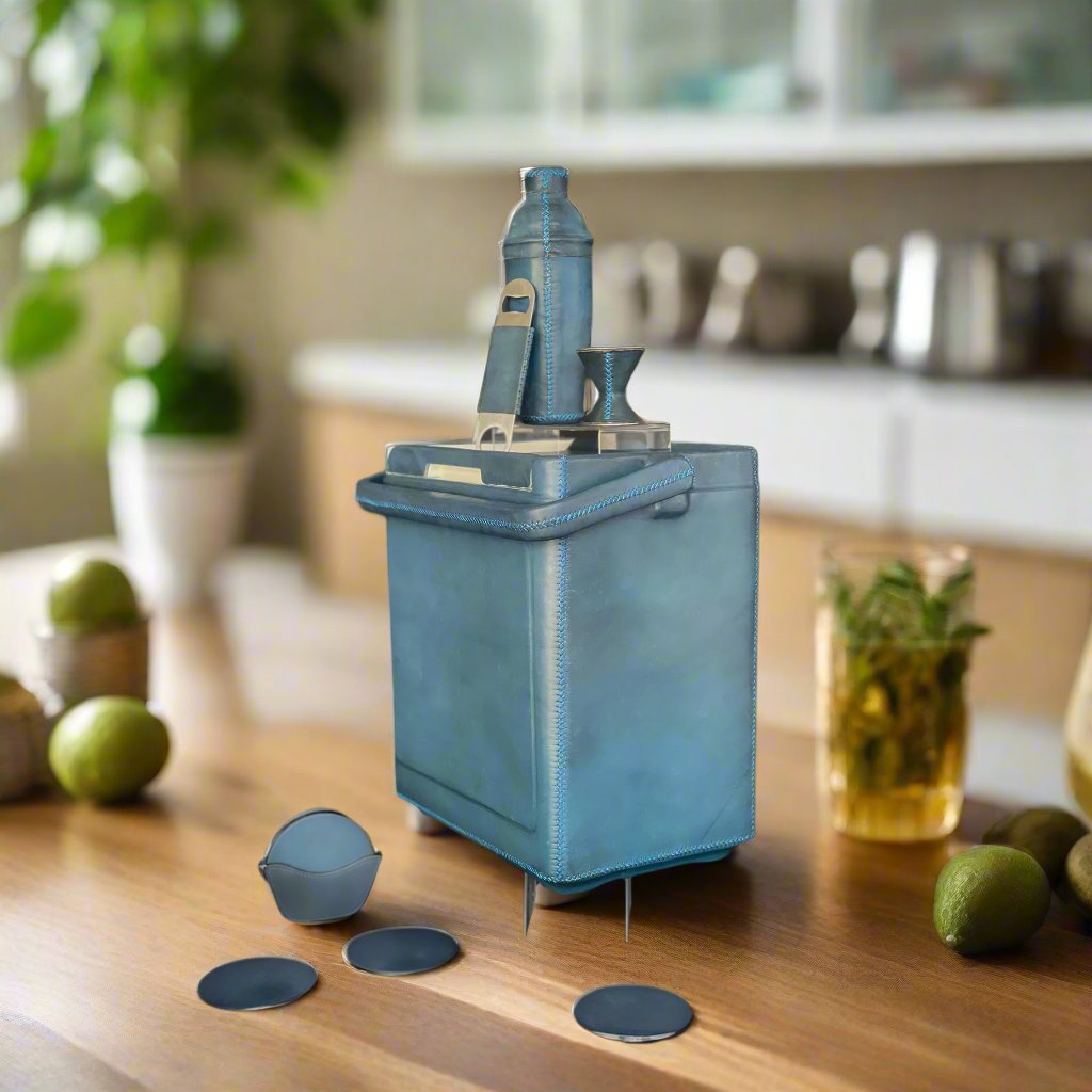 La Fiesta | Tall Leather Cooler with Handle (18Q)