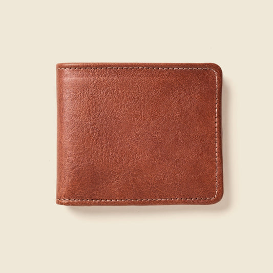 Large Billfold Wallet with RFID protection - Chocolate
