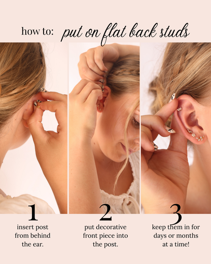 Hailey Flat Back Stud