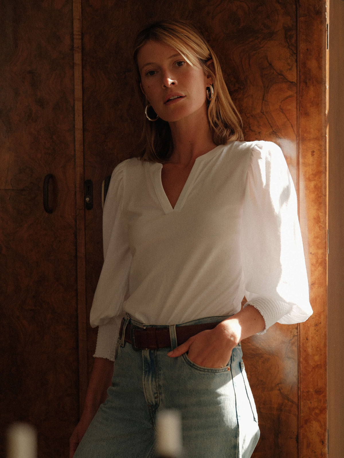 Nation Flora Peasant Tee