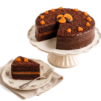 Andy Anand Sugar Free Sachertorte – Classic Austrian Chocolate Apricot Cake 2.8 lb | Keto &amp; Diabetic Friendly | No Sugar Added | No Preservatives | Gourmet Birthday Gift