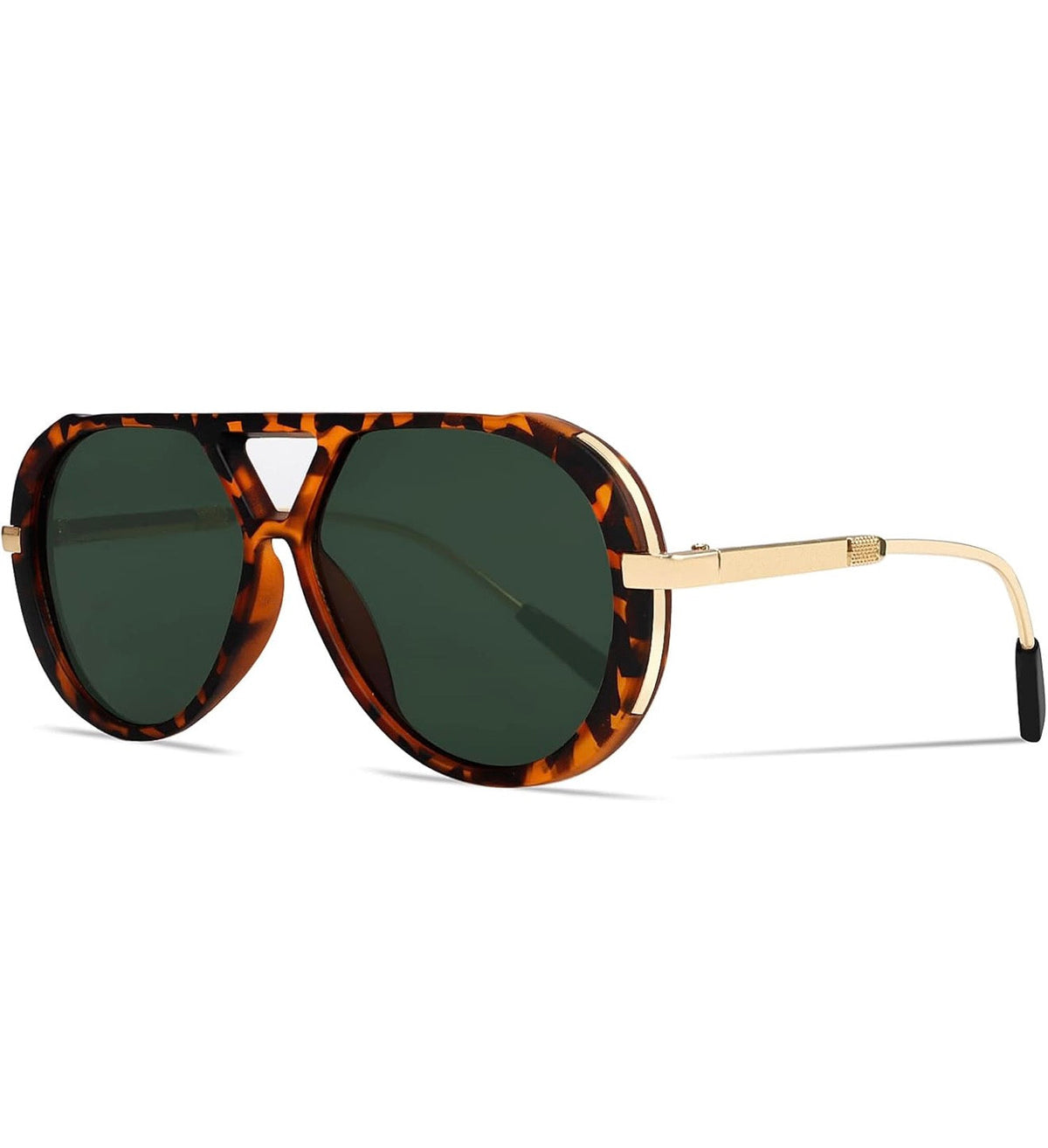 Retro Gold Aviator Sunglasses